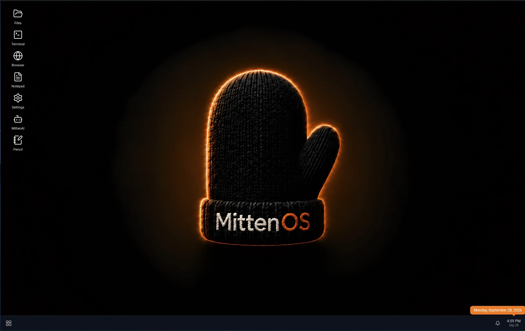 MittenOS browser-based desktop environment