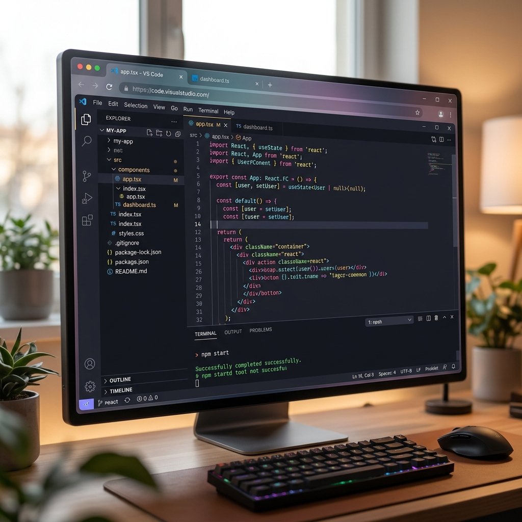 Browser-based VS Code development environment